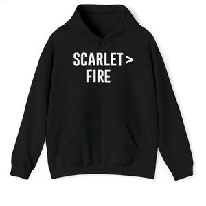 Brand new scarlet fire hood black and white